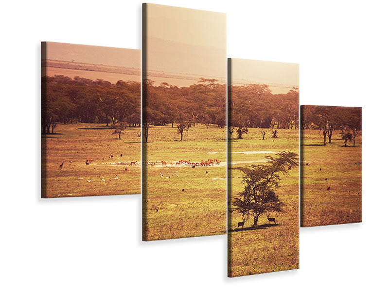 modern-4-piece-canvas-print-picturesque-africa