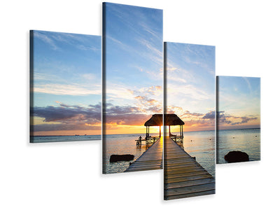 modern-4-piece-canvas-print-romance-in-mauritius