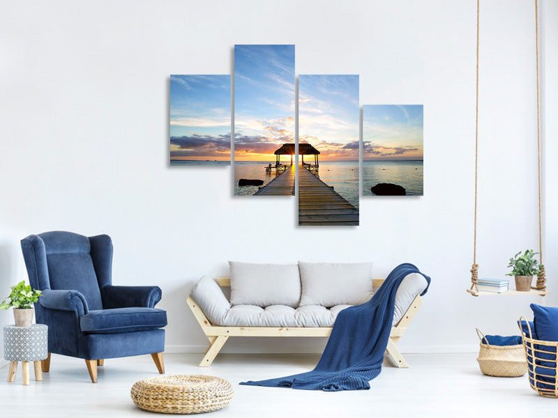 modern-4-piece-canvas-print-romance-in-mauritius