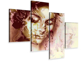 modern-4-piece-canvas-print-romantic-portrait-of-a-beauty