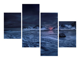 modern-4-piece-canvas-print-skagsanden-beach-lofoten