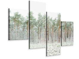 modern-4-piece-canvas-print-snow-world