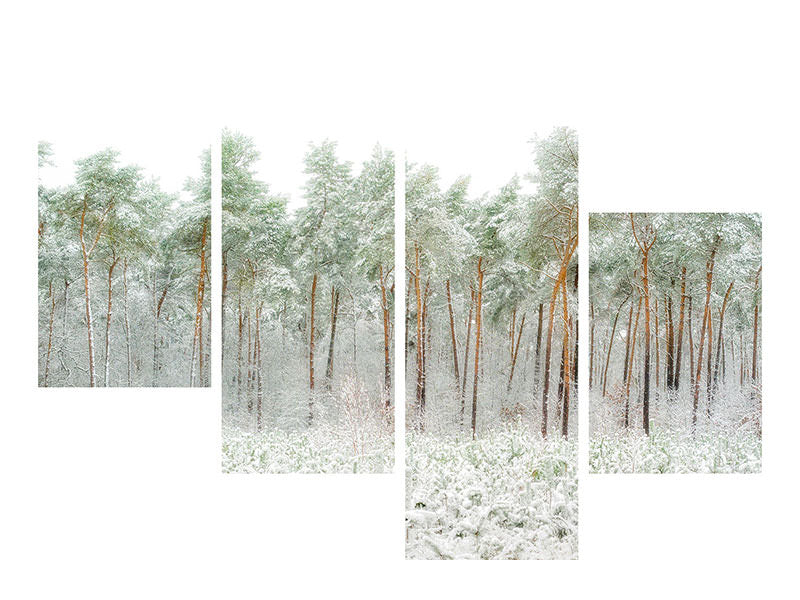 modern-4-piece-canvas-print-snow-world