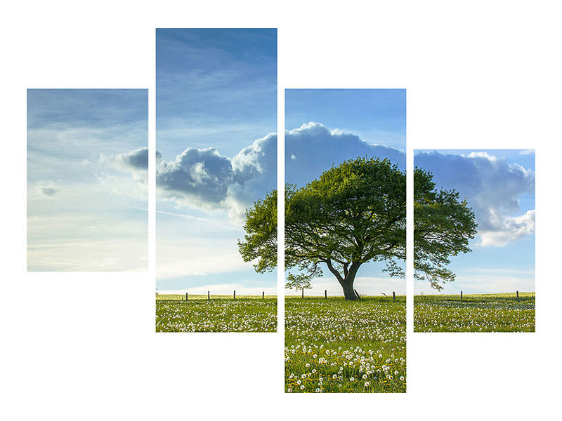 modern-4-piece-canvas-print-spring-tree