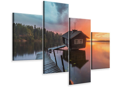 modern-4-piece-canvas-print-the-inclined-sauna