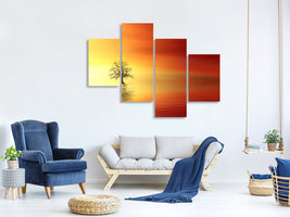 modern-4-piece-canvas-print-the-tree-in-the-water