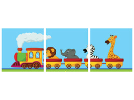 panoramic-3-piece-canvas-print-animal-train