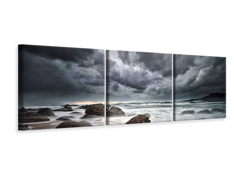 panoramic-3-piece-canvas-print-flight-over-troubled-waters