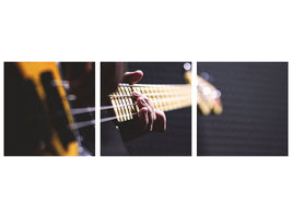 panoramic-3-piece-canvas-print-guitar-player