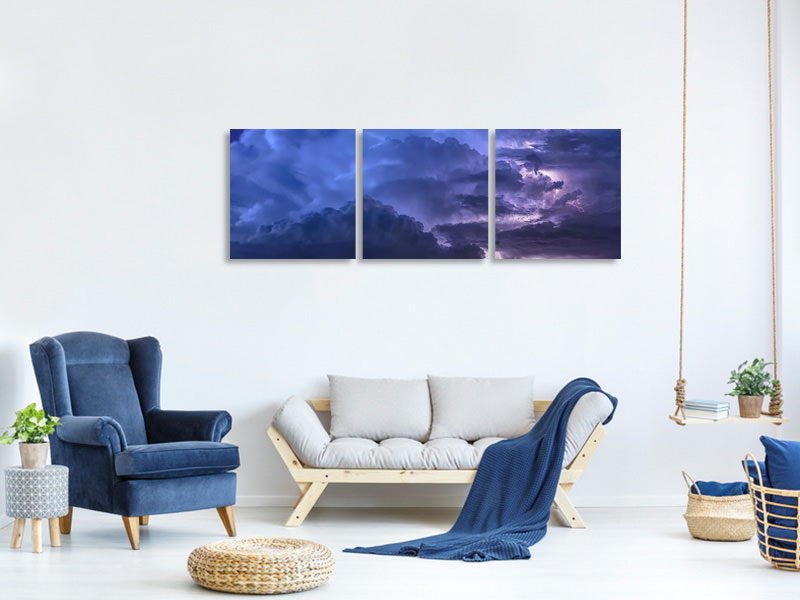 panoramic-3-piece-canvas-print-lightning-in-the-sky