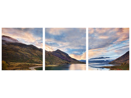 panoramic-3-piece-canvas-print-morning-delight-at-lake-hawea