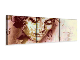 panoramic-3-piece-canvas-print-romantic-portrait-of-a-beauty