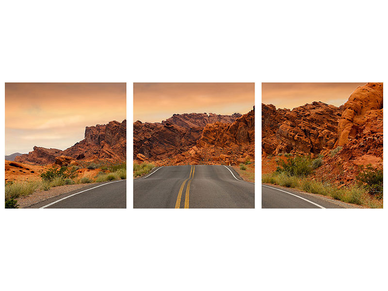 panoramic-3-piece-canvas-print-the-street