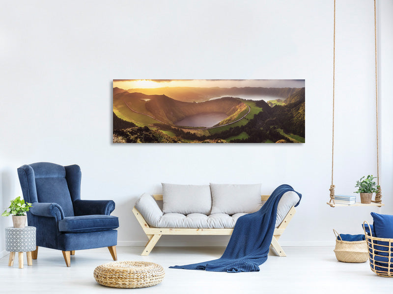 panoramic-canvas-print-azores-sete-cidades-sunset-panorama