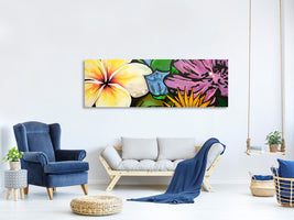 panoramic-canvas-print-graffiti-flowers