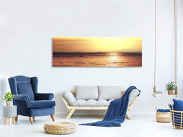 panoramic-canvas-print-sunset-at-the-lake