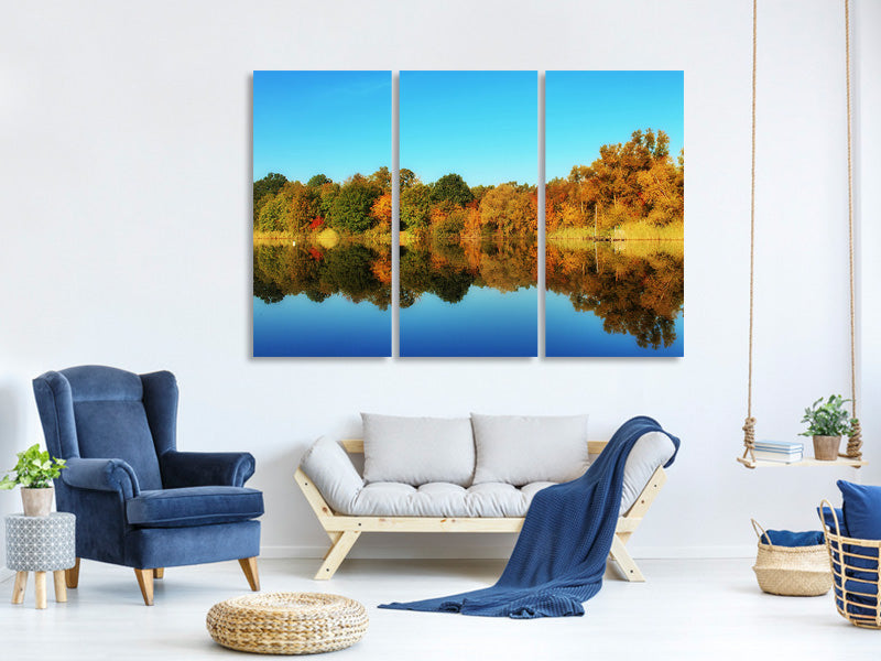 3-piece-canvas-print-autumn-reflections