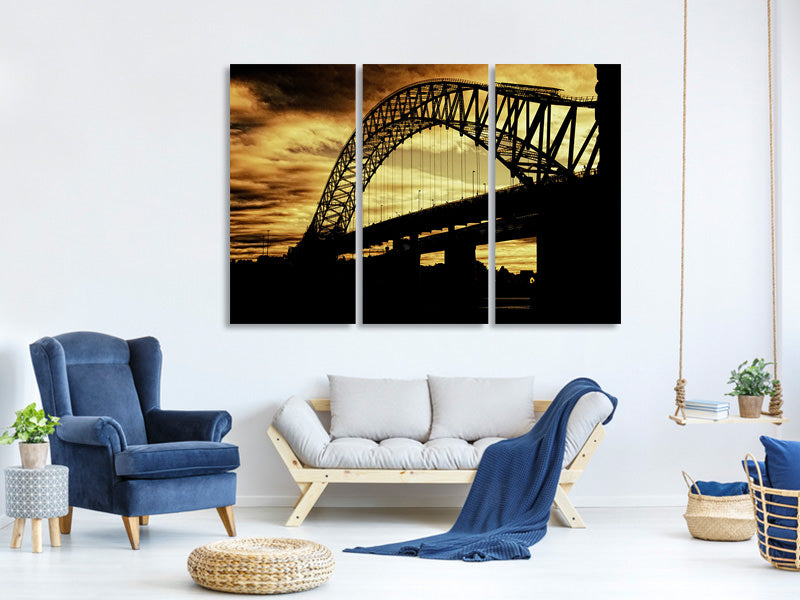 3-piece-canvas-print-bridge-in-the-evening-light