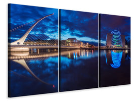 3-piece-canvas-print-dublin-samuel-beckett-bridge