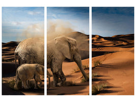 3-piece-canvas-print-elephants-in-the-desert