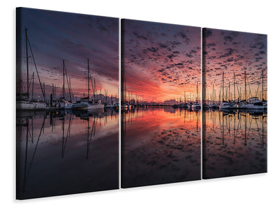 3-piece-canvas-print-evening-mood-in-the-harbor