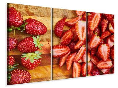 3-piece-canvas-print-fresh-strawberries