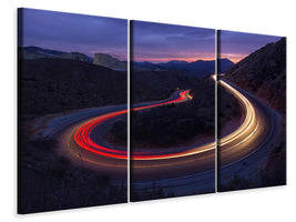 3-piece-canvas-print-headlights-and-brake-lights