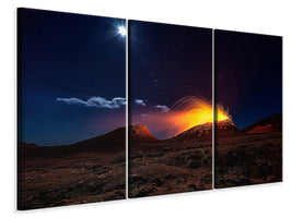 3-piece-canvas-print-lava-flow-with-the-moon