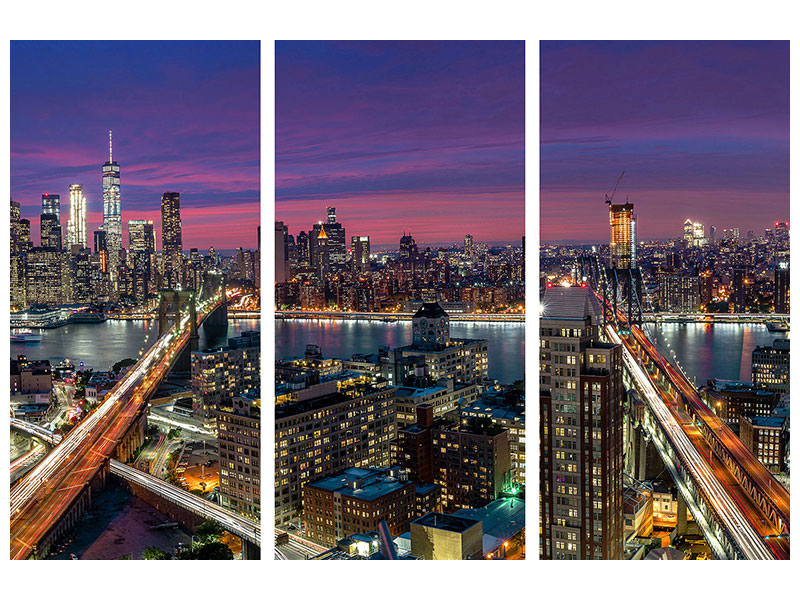 3-piece-canvas-print-manhattan-skyline-during-beautiful-sunset