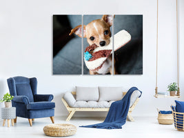 3-piece-canvas-print-obedient-chihuahua