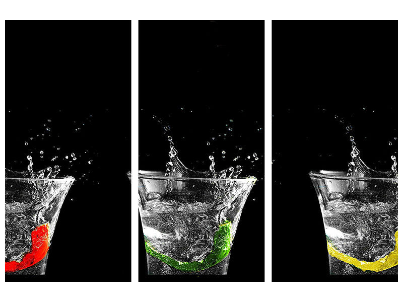 3-piece-canvas-print-splashing-water-glasses