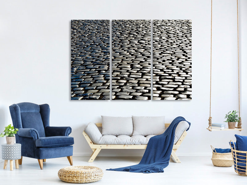 3-piece-canvas-print-stone-pattern