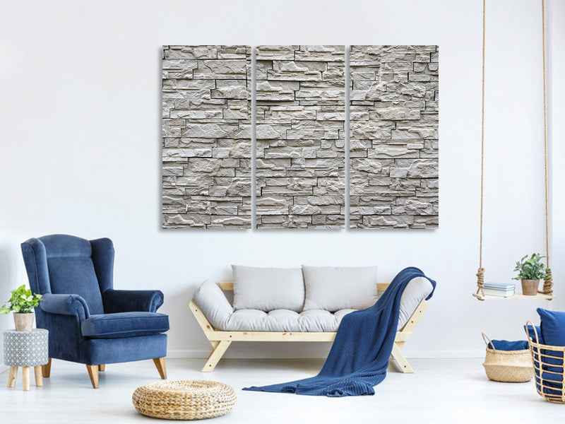 3-piece-canvas-print-stone-wall-design