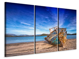 3-piece-canvas-print-stranded-boat