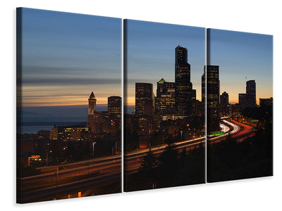 3-piece-canvas-print-sunset-in-seattle