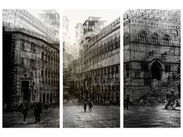 3-piece-canvas-print-walking-in-the-square