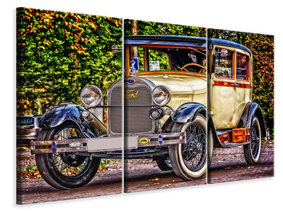 3-piece-canvas-print-well-kept-classic-car