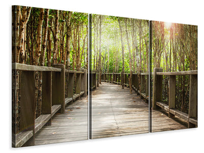 3-piece-canvas-print-wooden-bridge