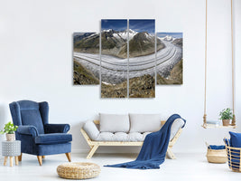 4-piece-canvas-print-aletschgletscher