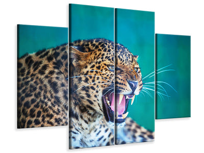 4-piece-canvas-print-attention-leopard