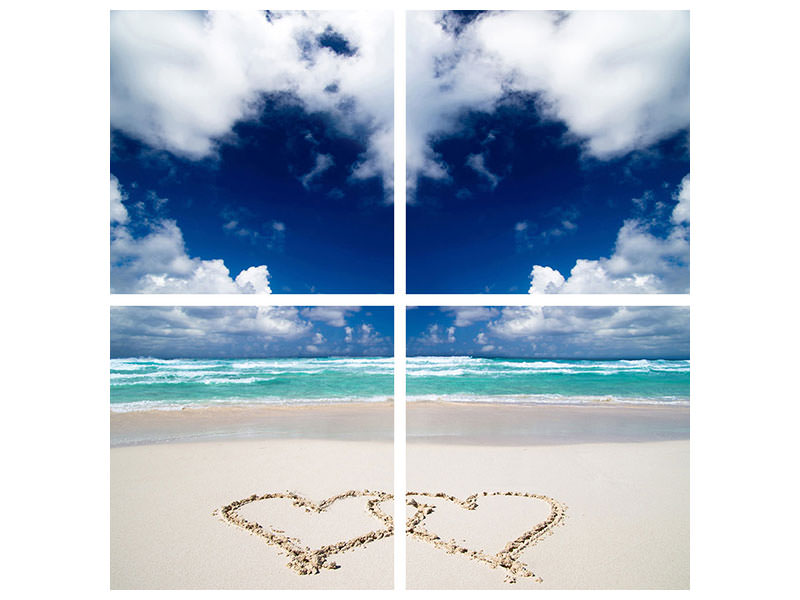 4-piece-canvas-print-beach-love-s