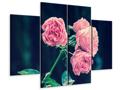 4-piece-canvas-print-beautiful-pink-roses