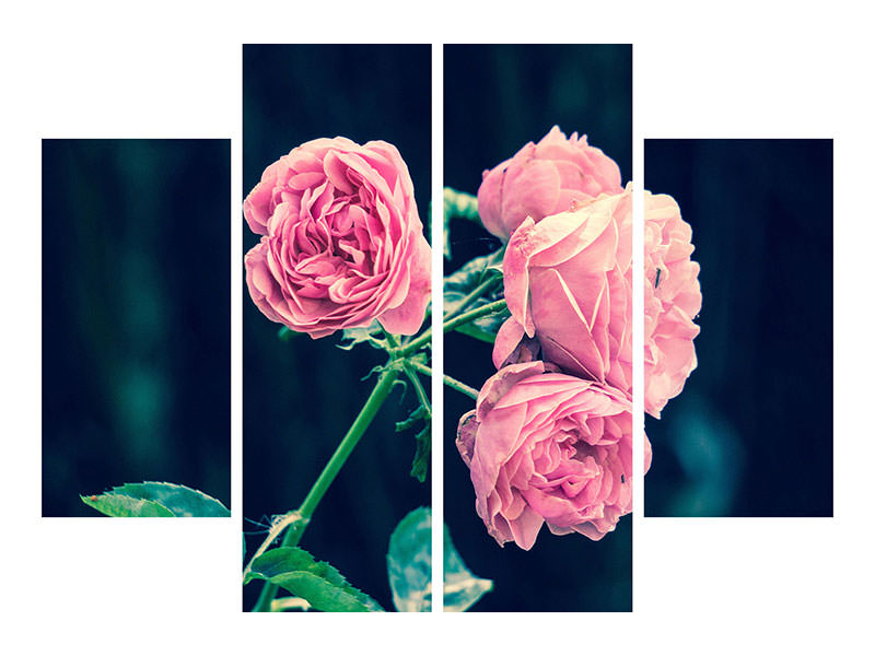 4-piece-canvas-print-beautiful-pink-roses