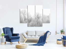 4-piece-canvas-print-birches-in-the-snow