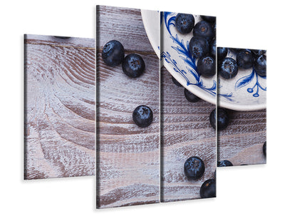 4-piece-canvas-print-blueberries