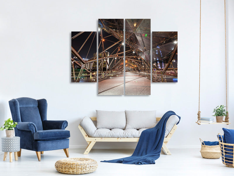 4-piece-canvas-print-bridge-lights