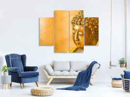 4-piece-canvas-print-buddha-head