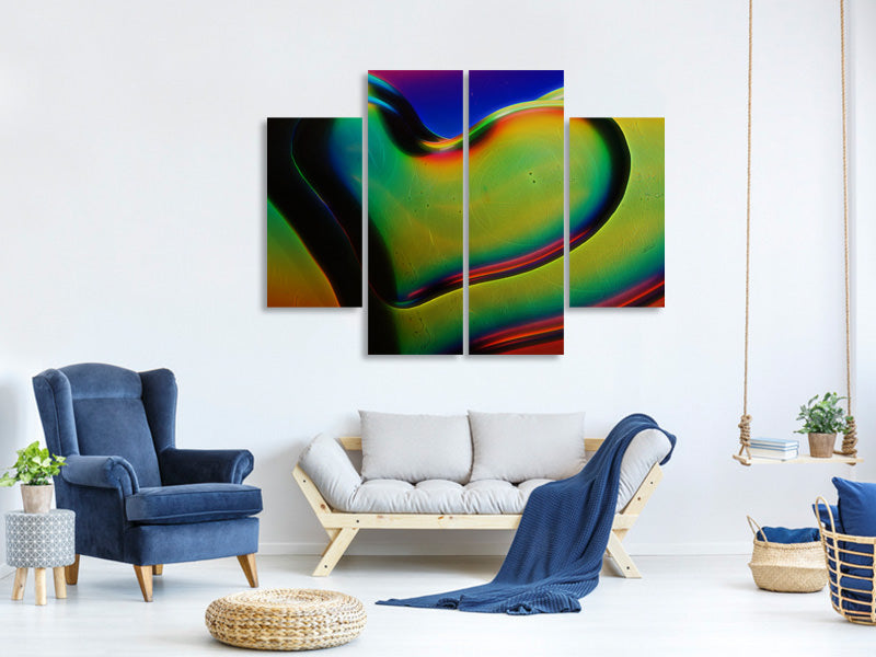 4-piece-canvas-print-colored-hearts