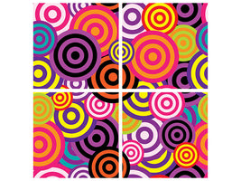 4-piece-canvas-print-colorful-retro-circles