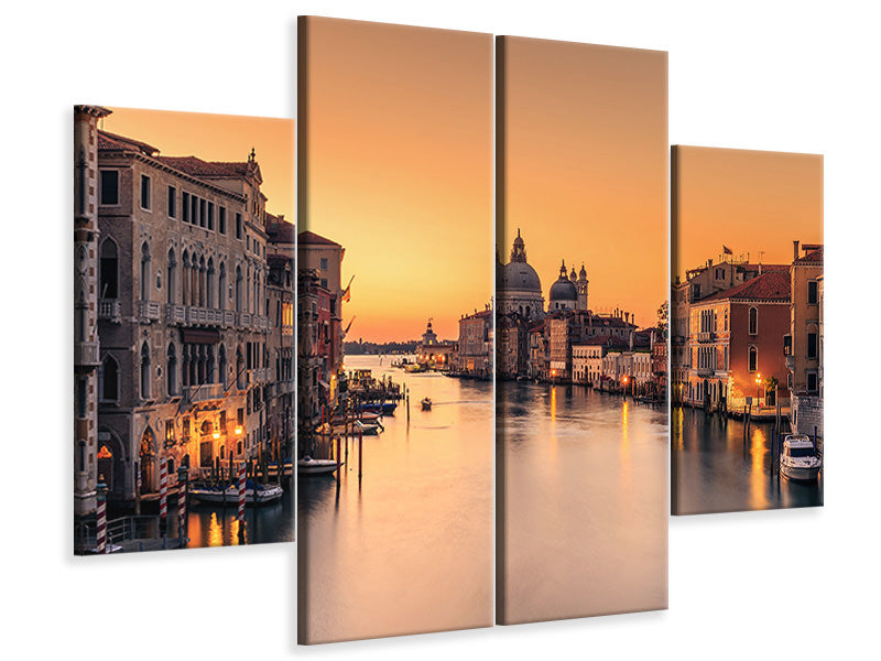 4-piece-canvas-print-dawn-on-venice